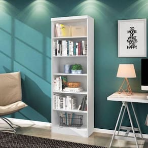 Livreiro Multiuso S/ Portas Branco/branco