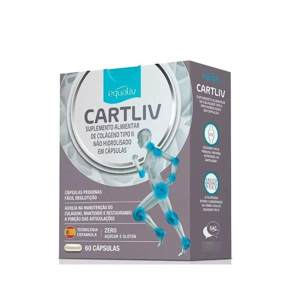 Suplemento em cápsulas Equaliv Cartliv em caixa