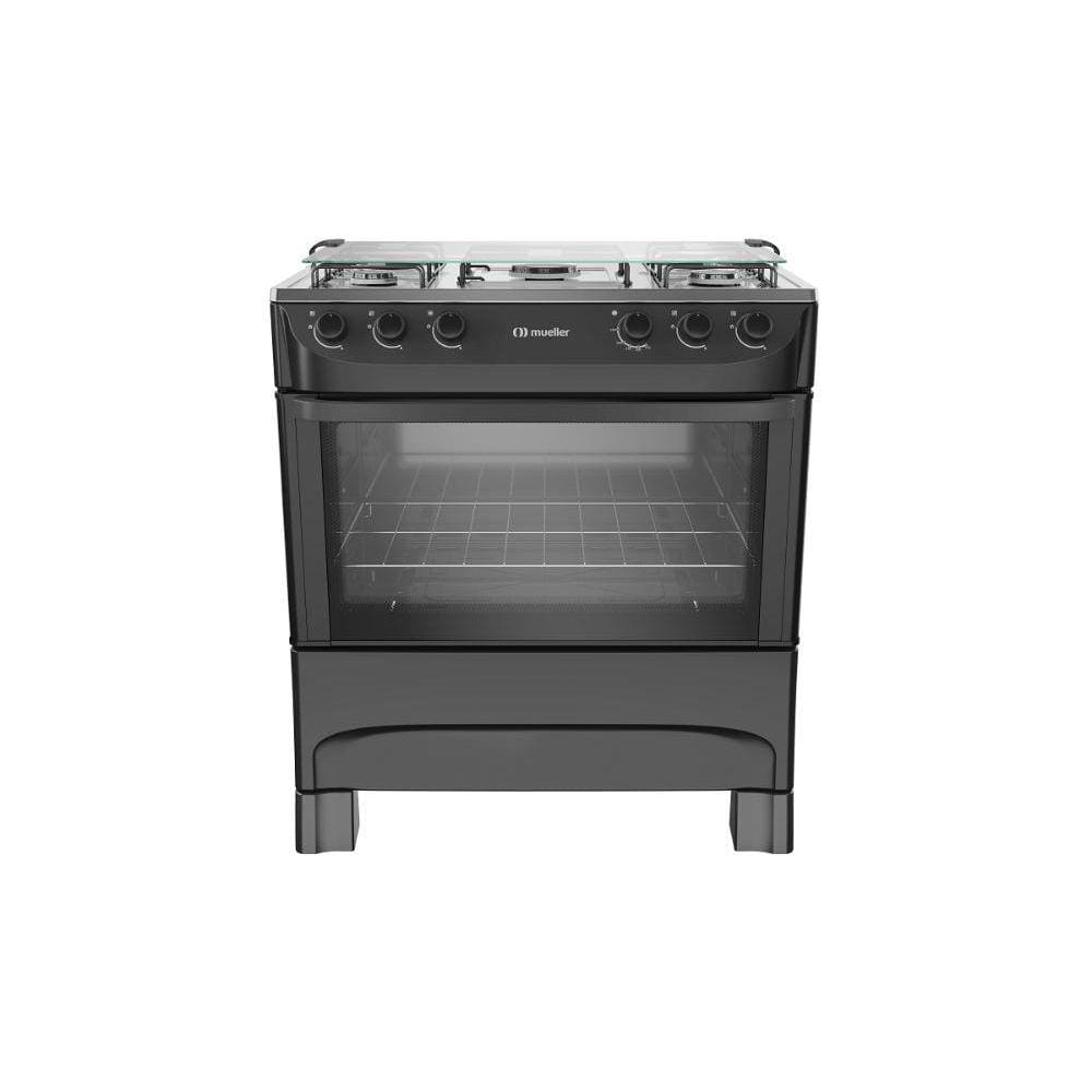Fogão Mueller 5 Bocas Preto Fosco MFI5BA - Bivolt - Bivolt