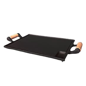 Bifeteira Chapa Lisa Retangular Ferro Fundido 25x35cm