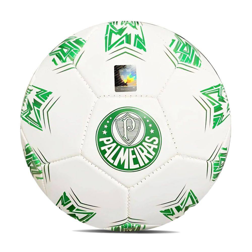 Aplique Emborrachado - Bola de Futebol Verde e Amarela - 19mm - 2un