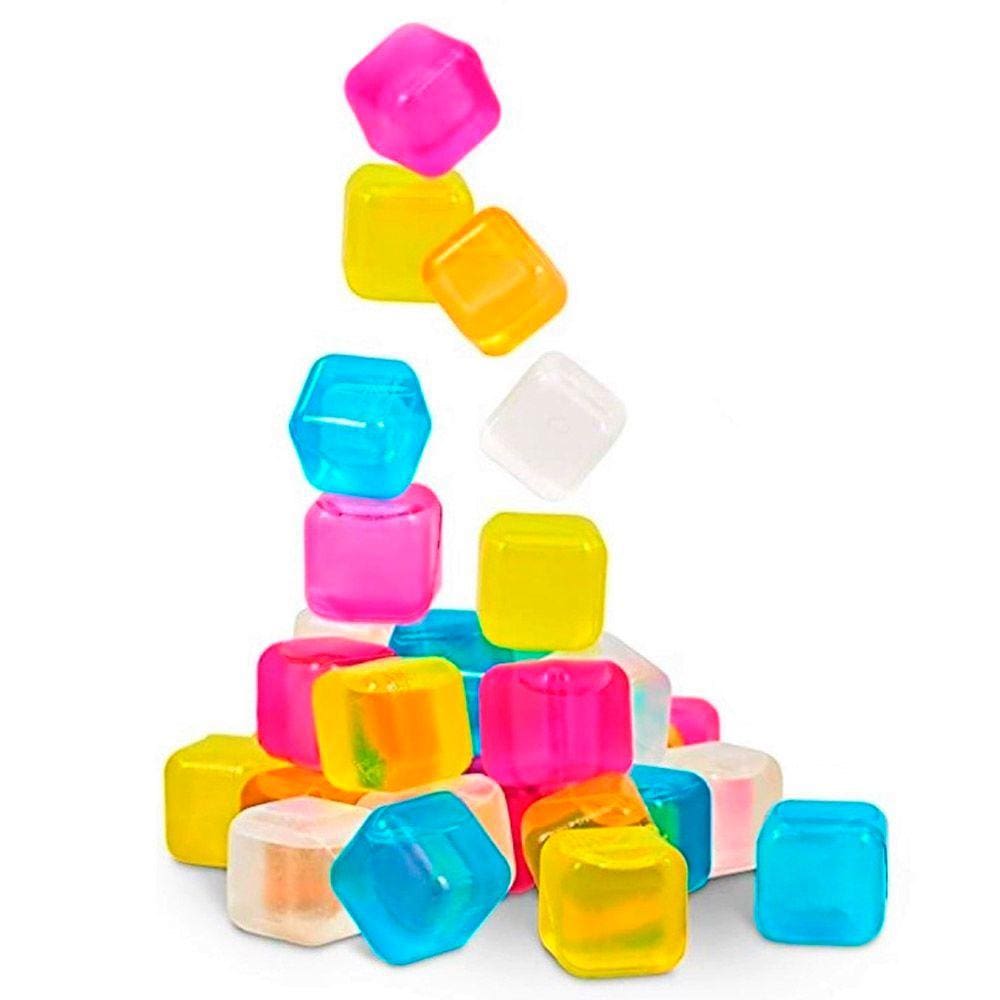 Kit 98 Cubos de Gelo Artificial Reutilizável