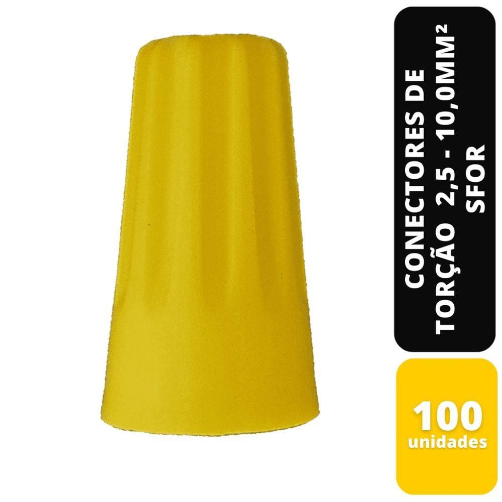 Kit C/100 Conectores De Torção Amarelo 2,5 - 10,0Mm² Sfor