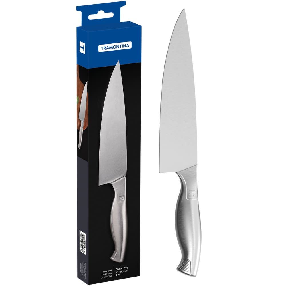 Faca do chef corte carne profissional gourmet mix em aco inox 8 ...