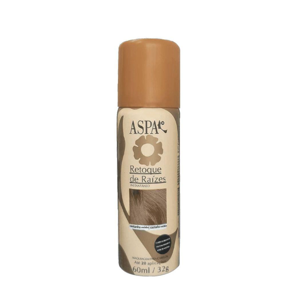 Retoque De Raízes Aspa Spray Castanho Médio 60ml