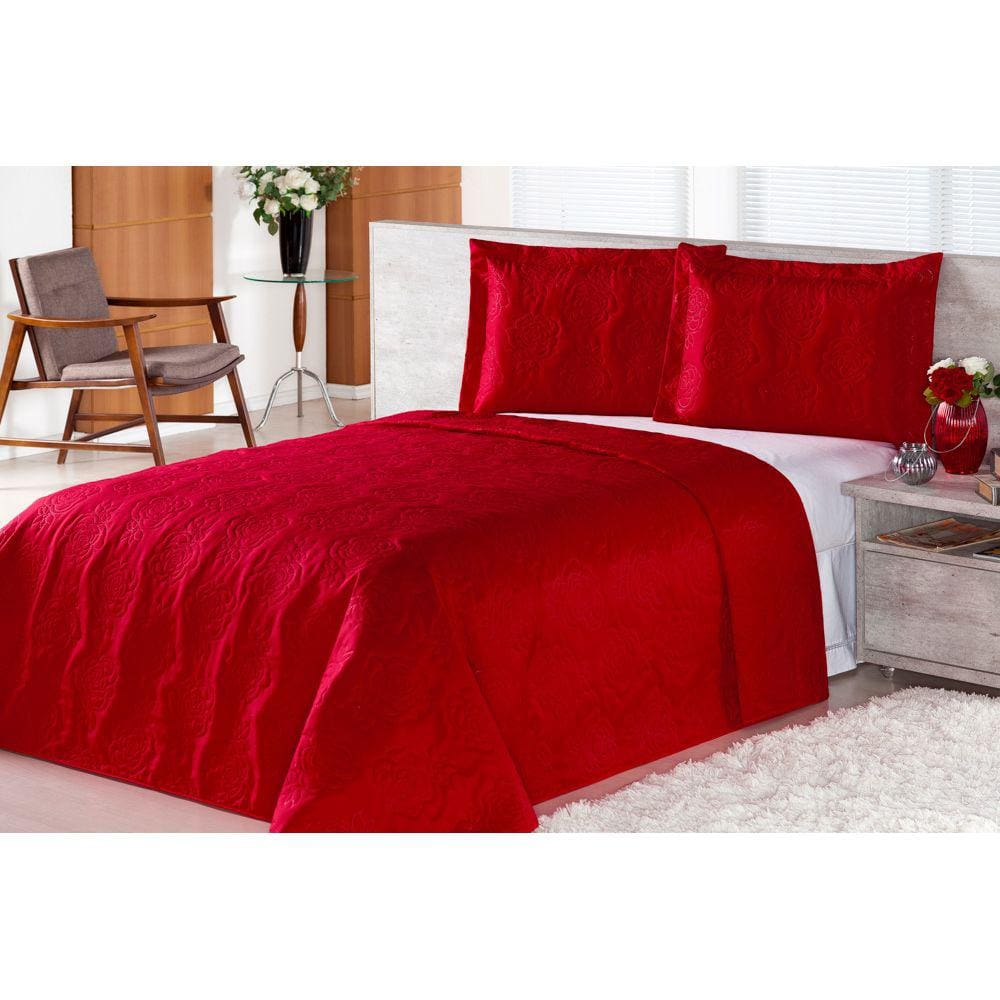 Cobre Leito Clean Rosas Solteiro 2 Peças