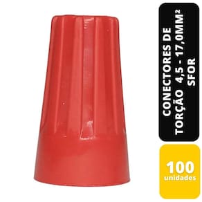 Kit C/100 Conectores De Torção Vermelho 4,5 - 17,0Mm² Sfor