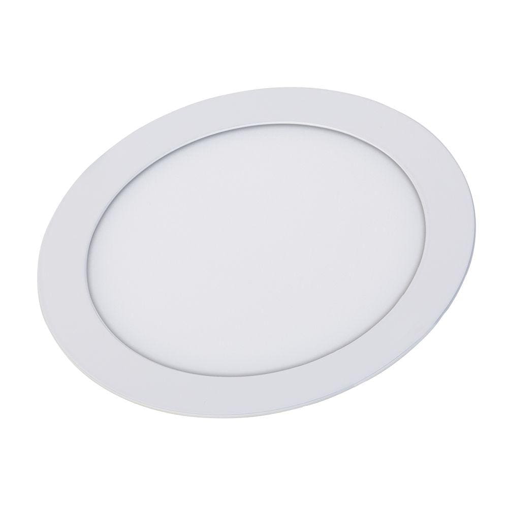 Painel Plafon de Embutir Redondo Branco 30cm Led 24W 4000K Bivolt