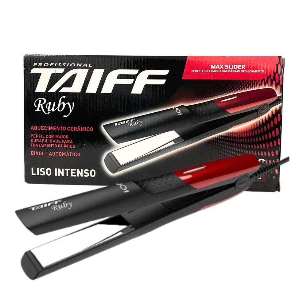 Chapa Taiff Ruby Liso Intenso 210ºc | Casas Bahia
