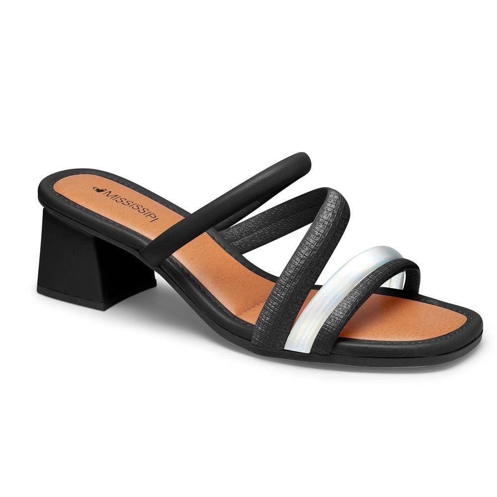 Tamanco Salto Mississipi MI261 Feminino - Preto