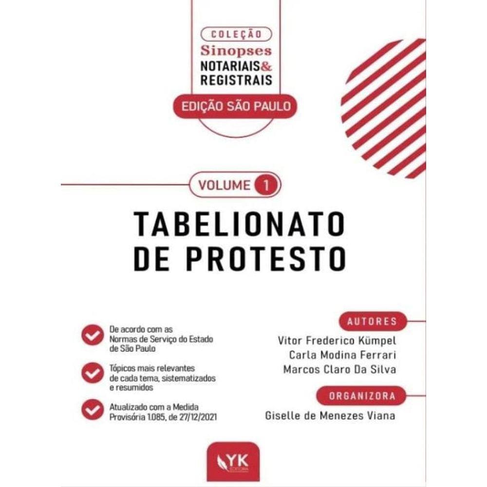 Tabelionato De Protesto - 2022 - Vol. 1