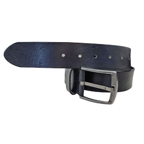 Cinto Social Masculino Soleta de Couro Fivela Rústica Ajustável Parafuso Tamanho Especial Plus Size 160 ao 190 JBC