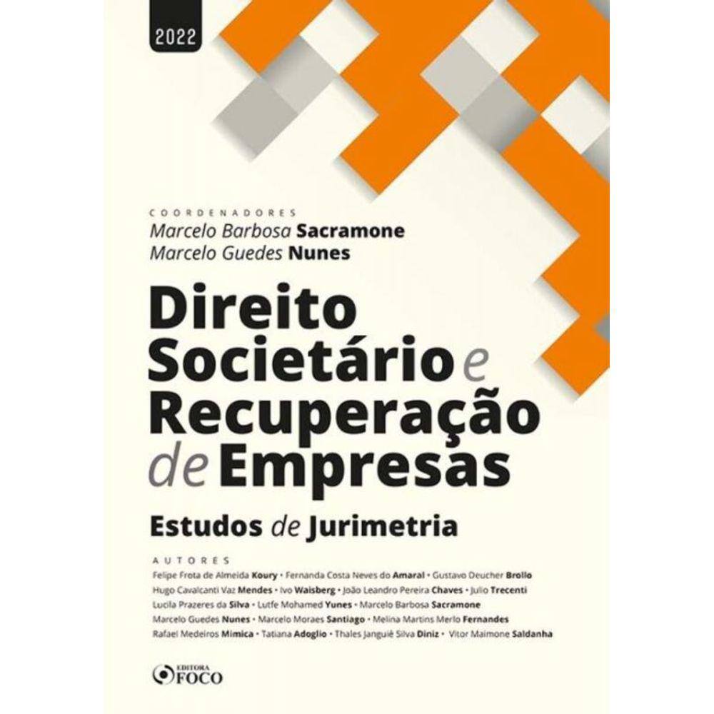 Direito Societario E Recuperacao De Empresas - 1A