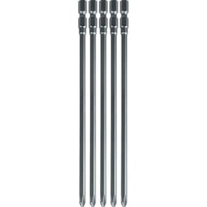 Pacote 5 Pcs Bits Phillips 162Mm Ph2 Longo Makita B-10481