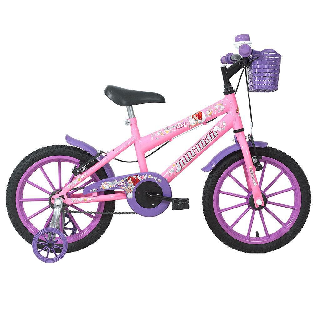 Bicicleta Caloi Barbie Infantil - Aro 16 - Pink