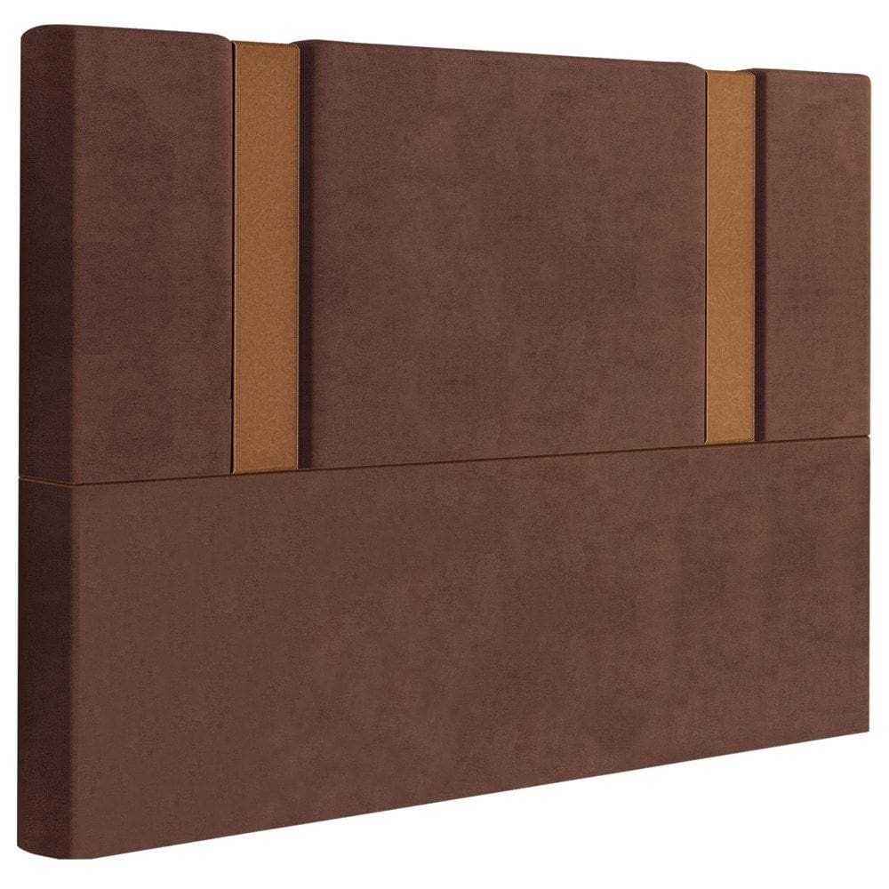 Cabeceira Queen 158 cm Veron Veludo Terracota Soon