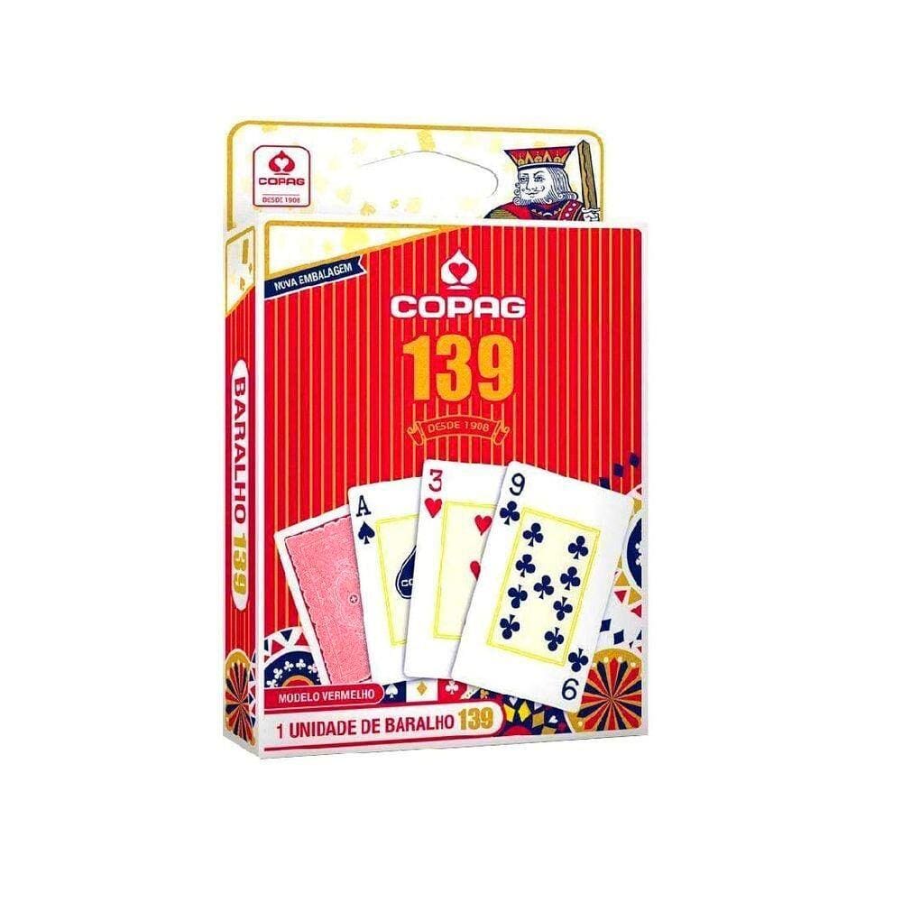 Kit com 2 Jogos de Cartas Baralho Vermelho e Azul Dunga Copag