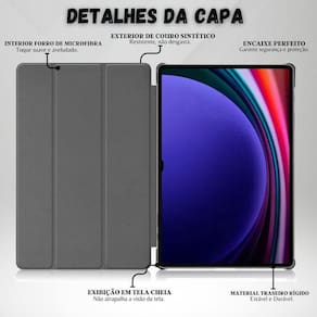 Capinha Smart Case Magnética Para Samsung Galaxy Tab S9 11