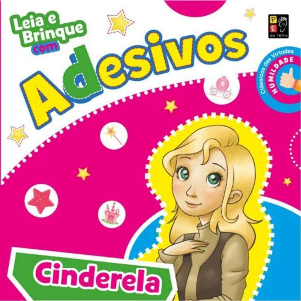 Leia E Brinque Com Adesivos  Cinderela