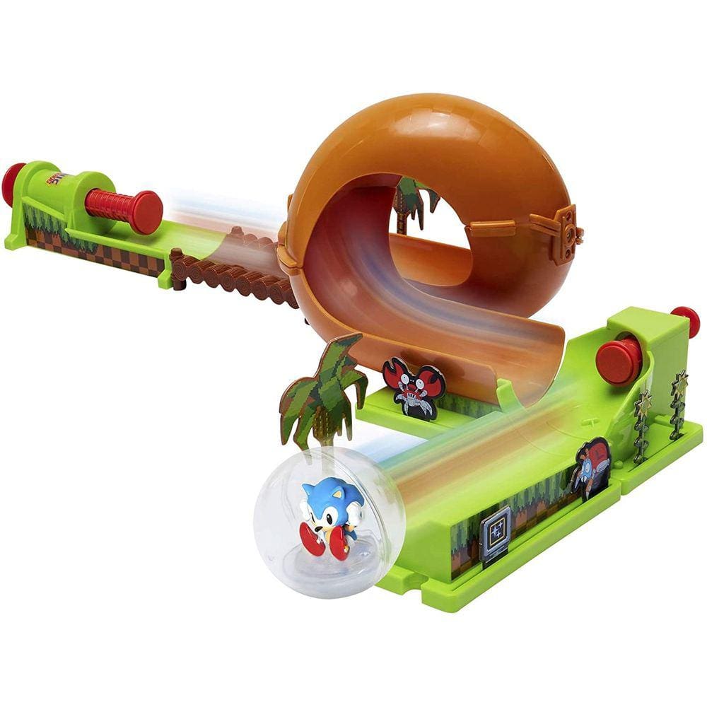 Playset e Mini Figura - Sonic - Green Hill Zone - Candide