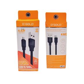 Cabo USB para V8 / Micro Usb reforçado Turbo 4.8A a`Gold