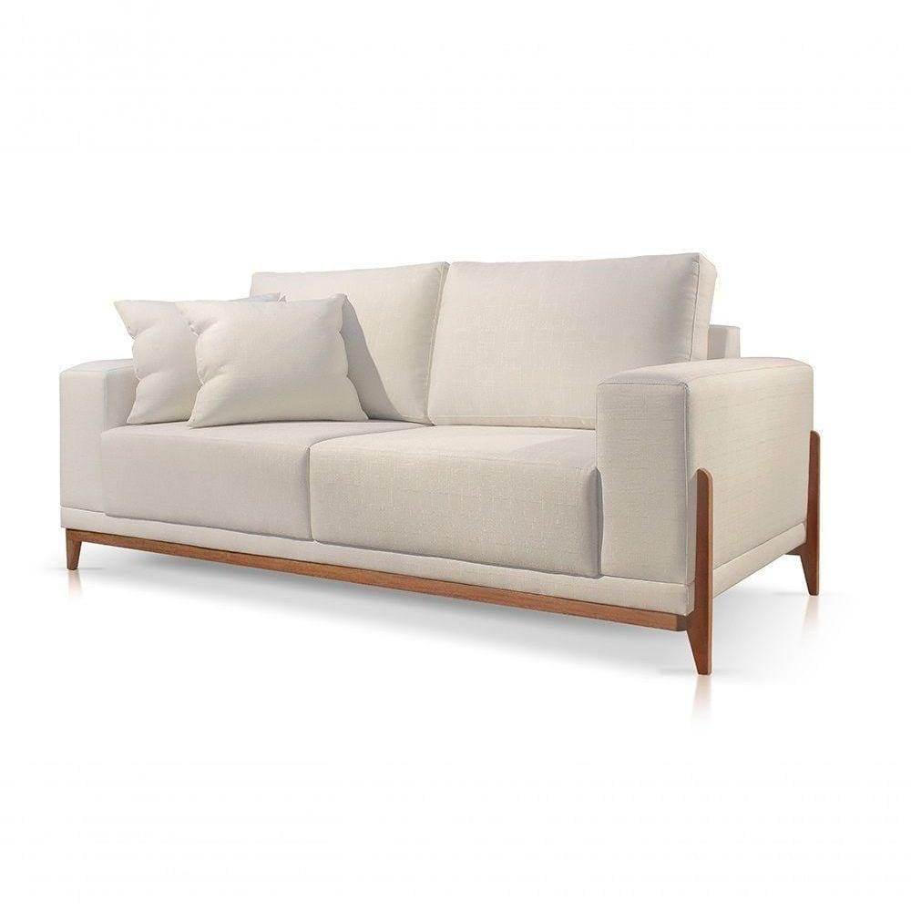 Sofá 4 Lugares Fixo Living Bellagio Linho Offwhite 01t 2,5m