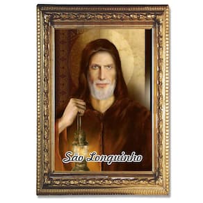 Santinho São Longuinho 500 un. c/ oração no verso 10x7 cm