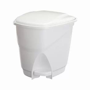 Lixeira Astra Ecológica Pedal 16 litros Branco Ref. LP1