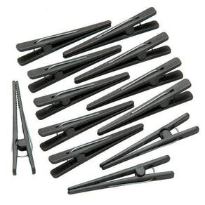 Kit 12 un Clips de Cabelo Plástico Pequeno Profissional
