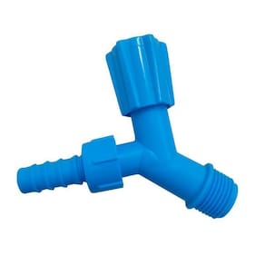 Torneira Para Tanque e Jardim De 1/2 Com Bico 3/4 Azul Neon