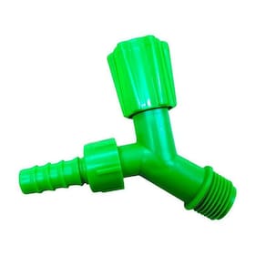 Torneira Para Tanque e Jardim De 1/2 Com Bico 3/4 Verde Neon