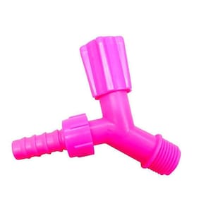 Torneira Para Tanque e Jardim De 1/2 Com Bico 3/4 Rosa Neon