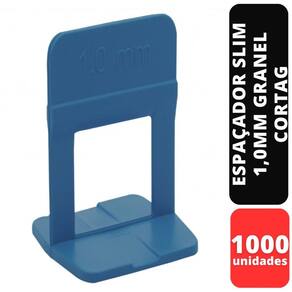 Kit C/1000 ESPAÇADOR NIVELADOR SLIM 1,0 MM GRANEL CORTAG