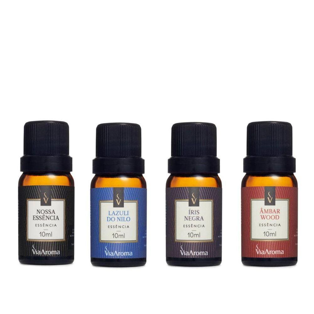 Kit 4 Essencias Lançamento Via Aroma Fenomenais