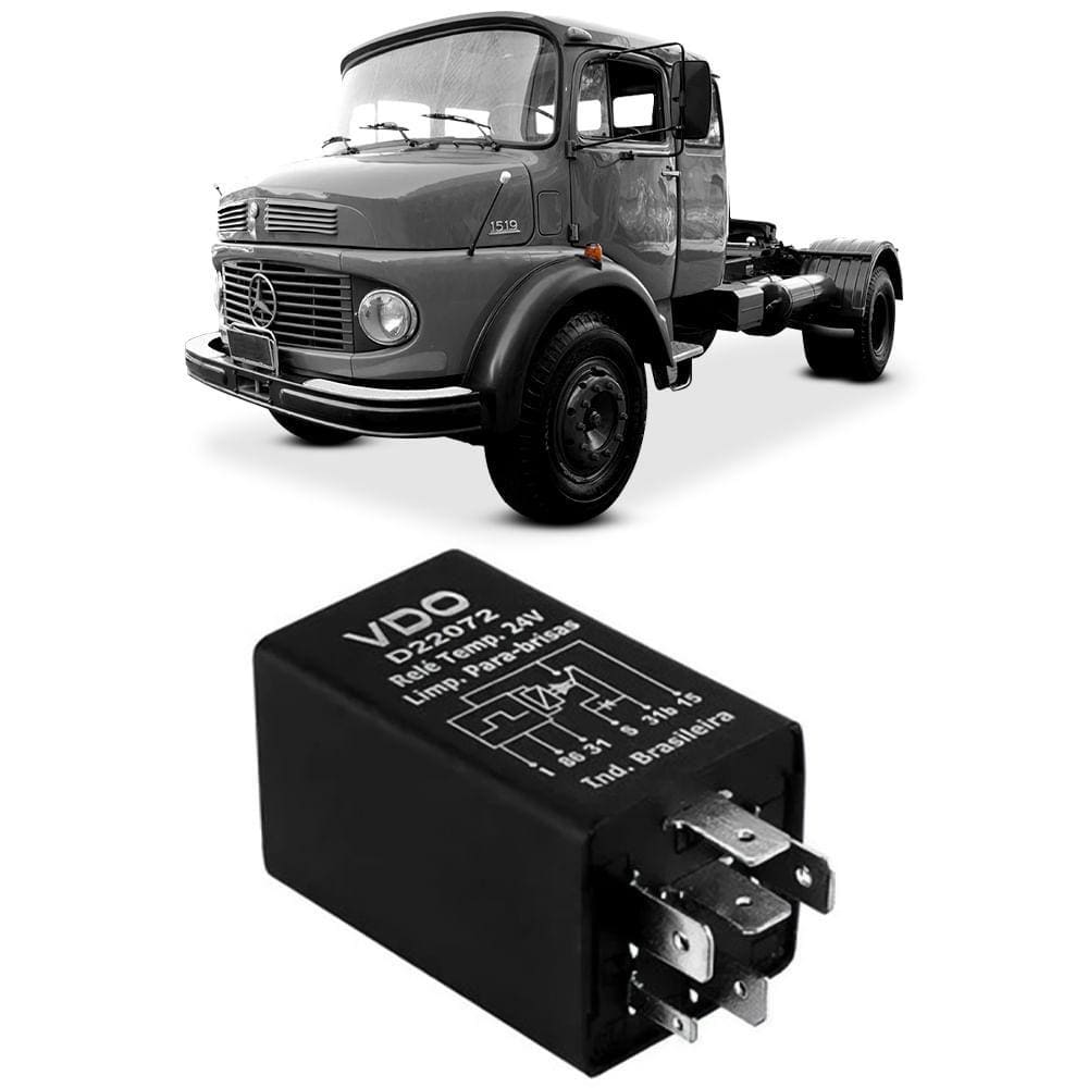 Rele Temporizador 24V Mercedes 1519 1524 76 a 87 VDO