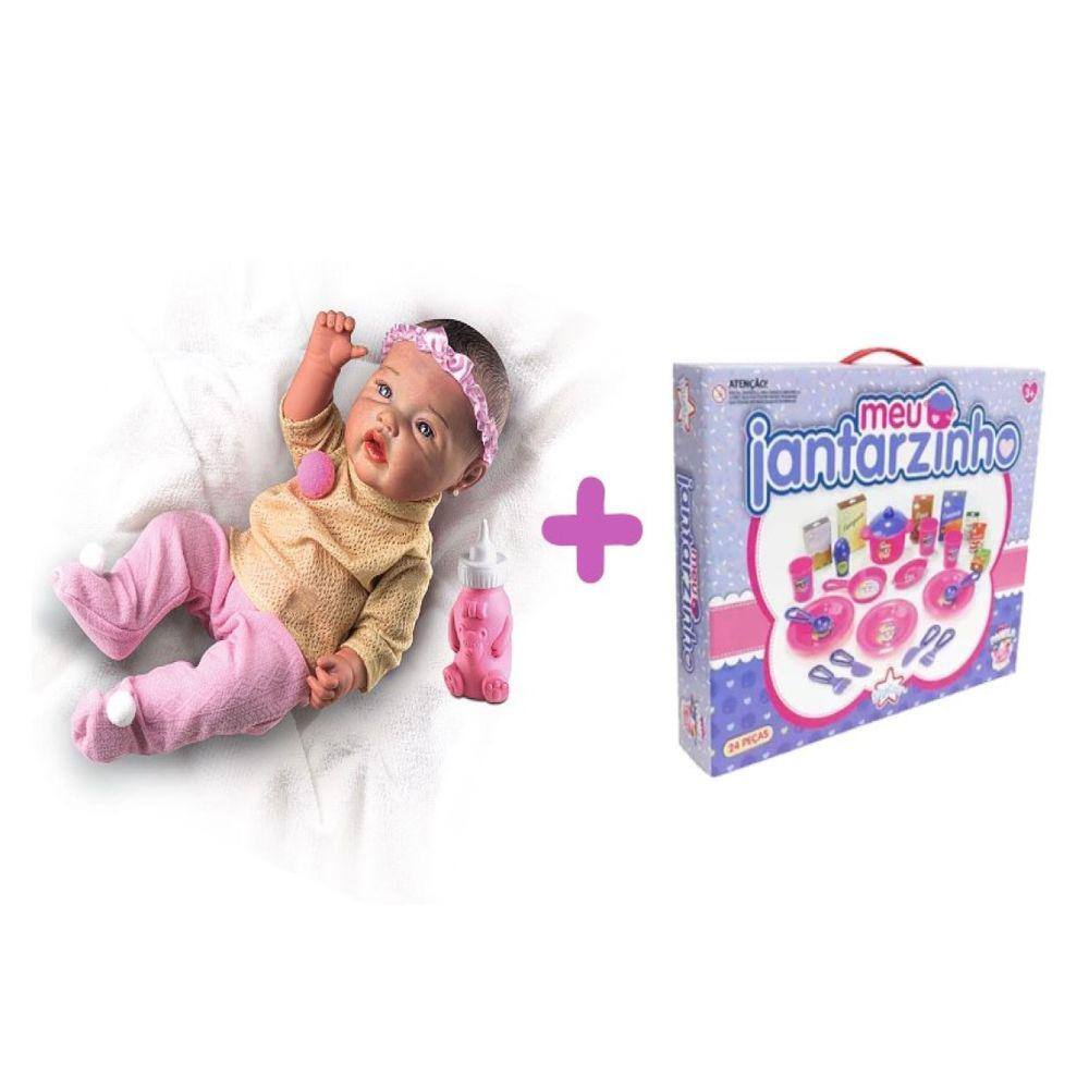 Bebê reborn de silicone luna - Bebê Reborn