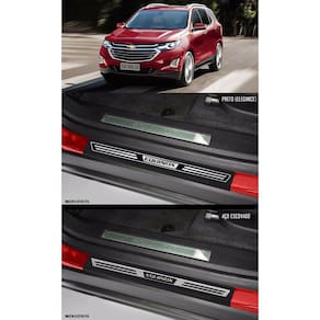 Jogo Soleira Premium Elegance GM Equinox - 4 Portas ( Vinil + Resinada 8 Peças )