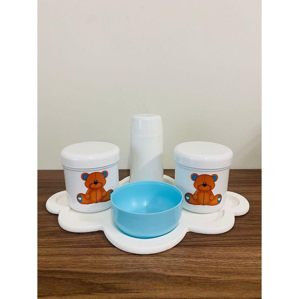 Kit Higiene Ursinho + Garrafa Térmica