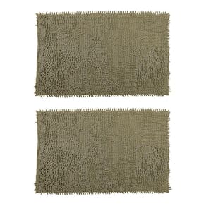 Kit 2 Tapete de Banheiro Bolinha 38x58cm Antiderrapante Rozac Verde