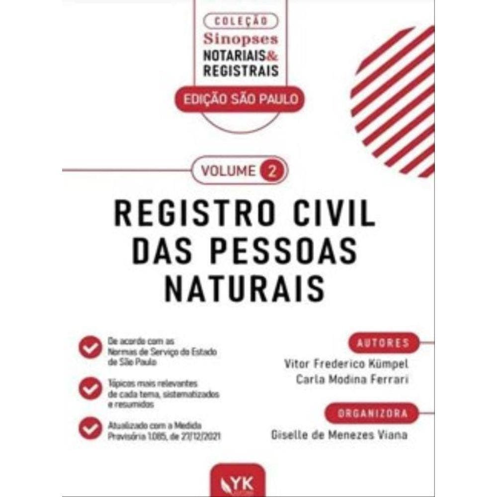 Registro Civil Das Pessoas Naturais - 2022 - Vol. 2