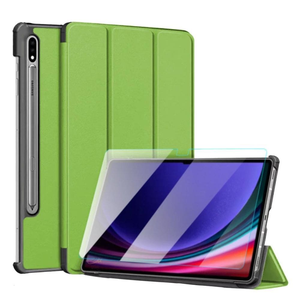 Capa Couro Auto Sleep Para Galaxy Tab S9 11 2023 + Película