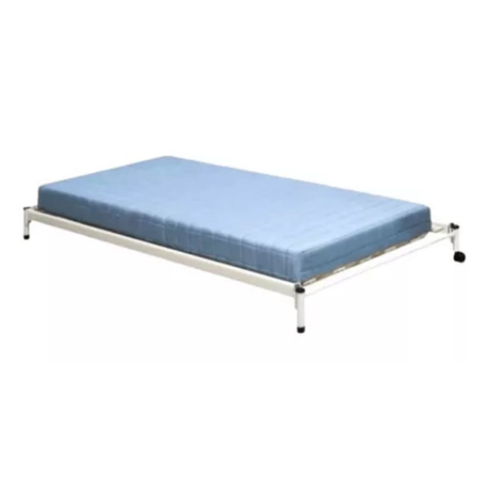 Cama Auxiliar Para Quarto Solteiro de Ferro Com Rodízios
