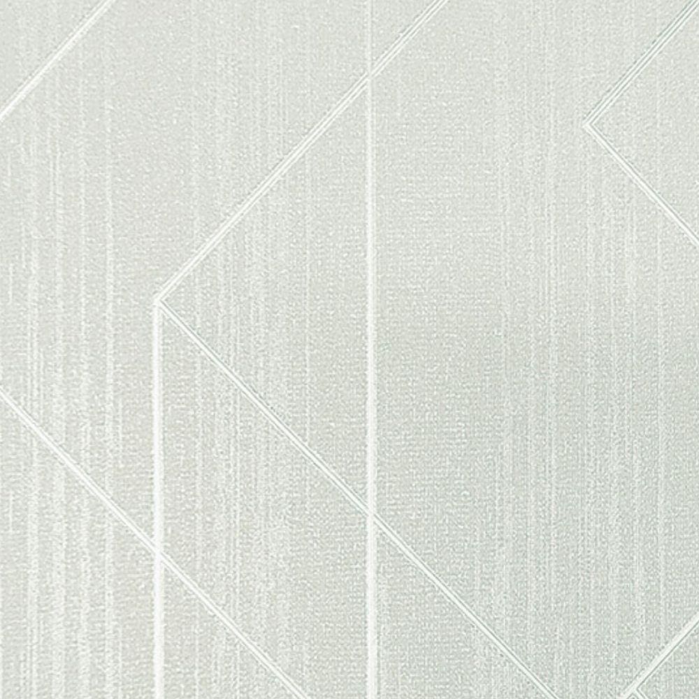 Papel De Parede Geométrico Bege E Cinza - 10m X 0.53m