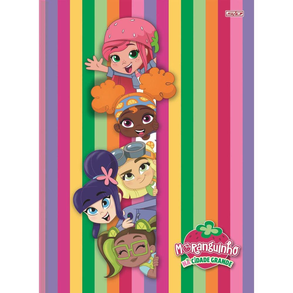 Caderno Costurado Moranguinho 1/4 CD 80 Folhas São Domingos