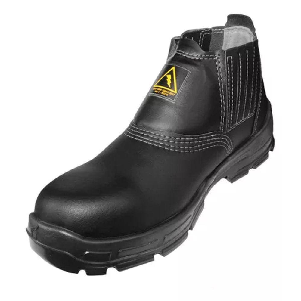 Bota Microfibra Bp Eletricista Com Elastico Preto CA38760 43 BRACOL