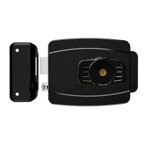 Fechadura AL100R 42mm sem botão 12v chave tetra preta AGL