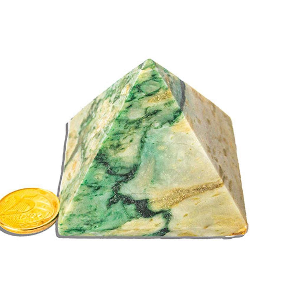 Pirâmide Pedra Jadeita 70 a 80 mm entre 200 a 250 g Tipo B
