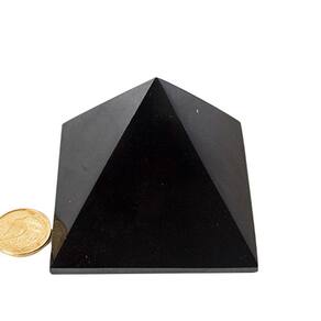 Pirâmide Obsidiana Negra 80 a 90mm entre 450 a 500g Classe A 141098
