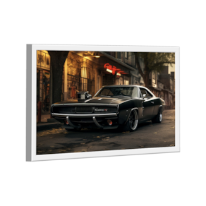 Quadro Dodge Charger Black -- BR ARTES