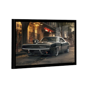 Quadro Dodge Charger Black -- BR ARTES
